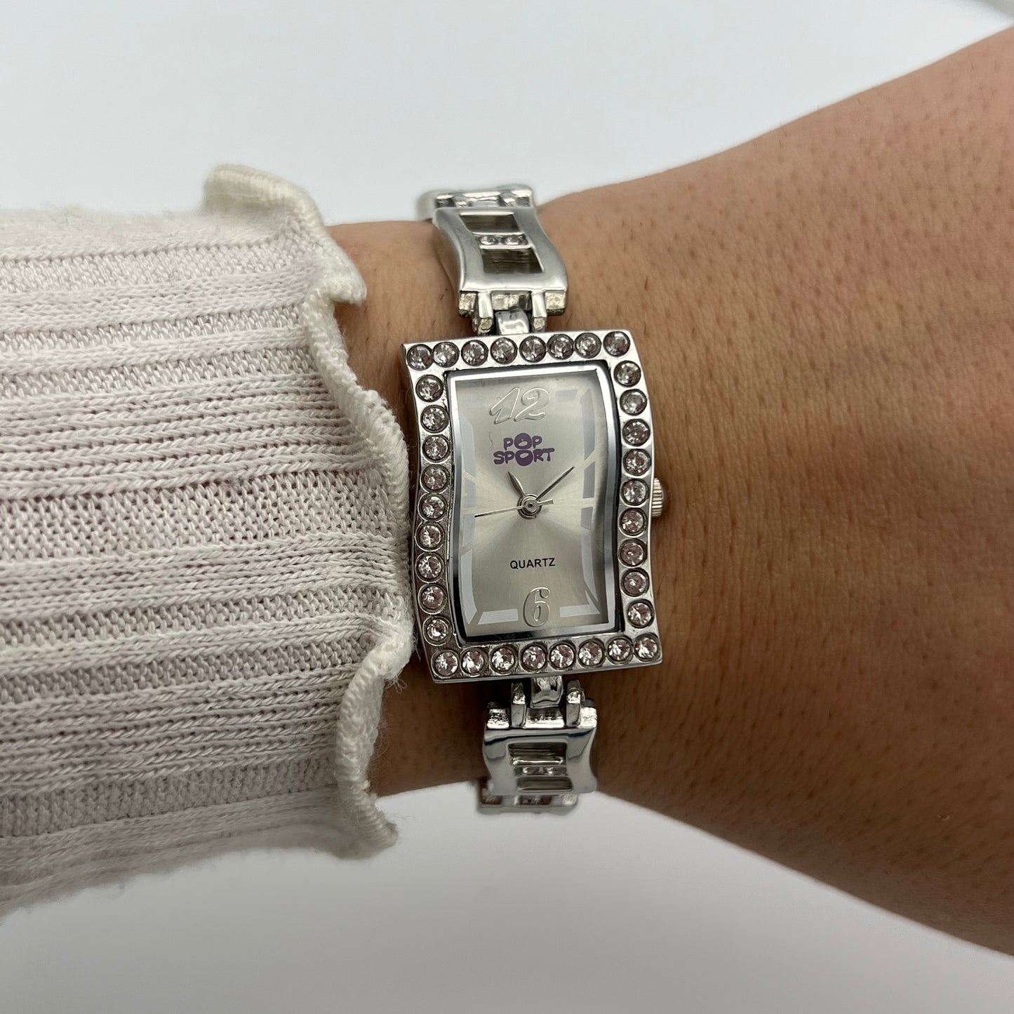 Diamanté Wavy Dial Watch