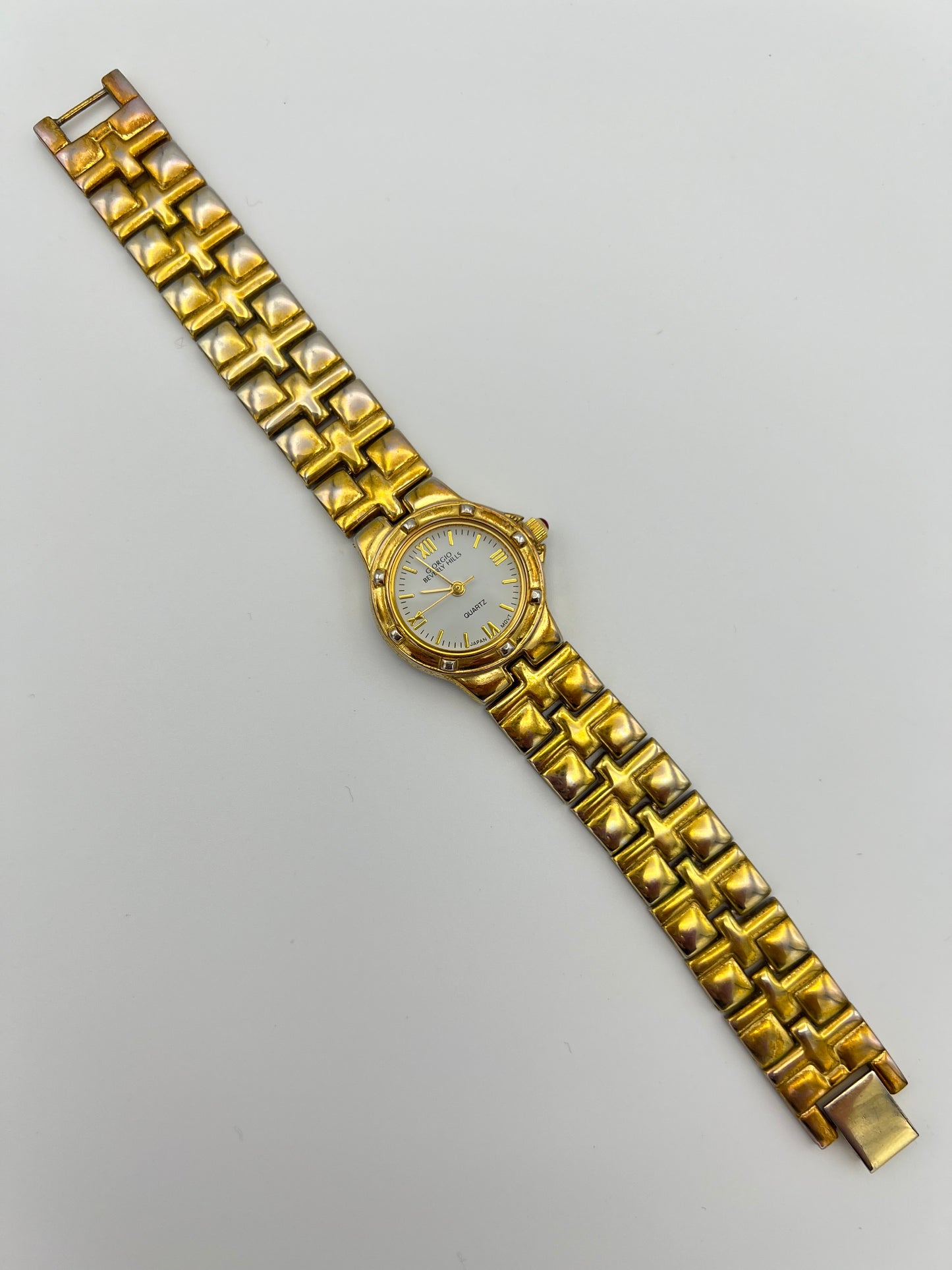 Gold Round Face Watch