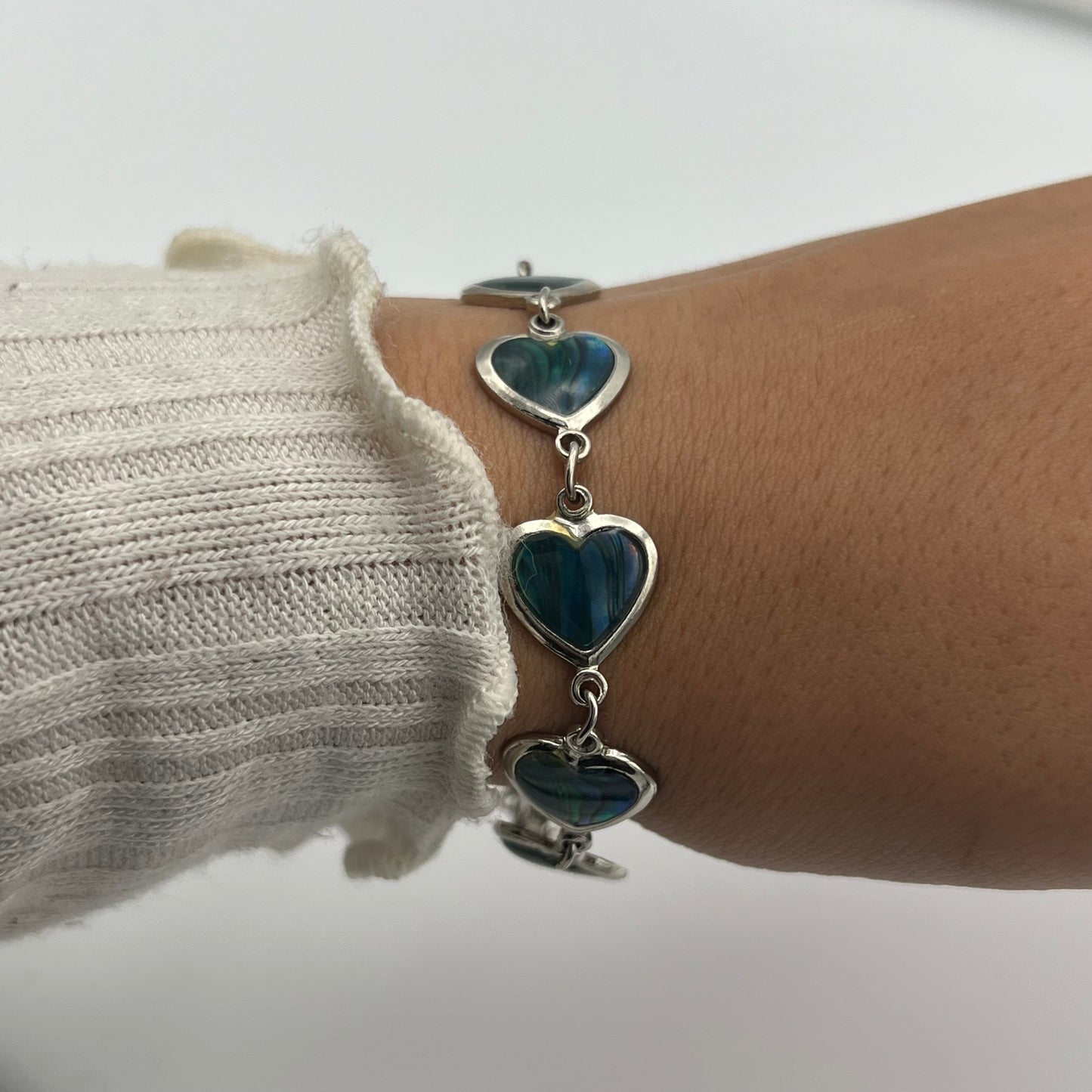 Heart Abalone Bracelet