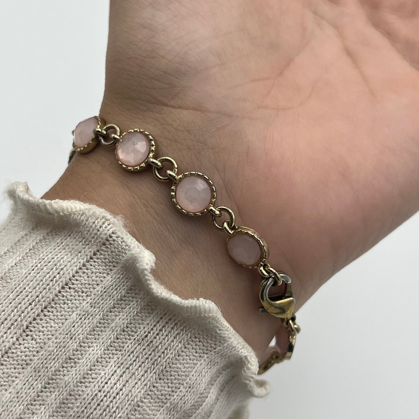 Pink Gemstone Bracelet