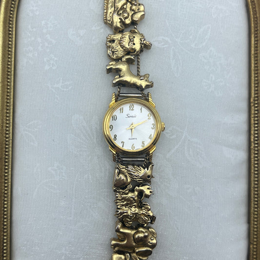 Dog Slide Charm Watch