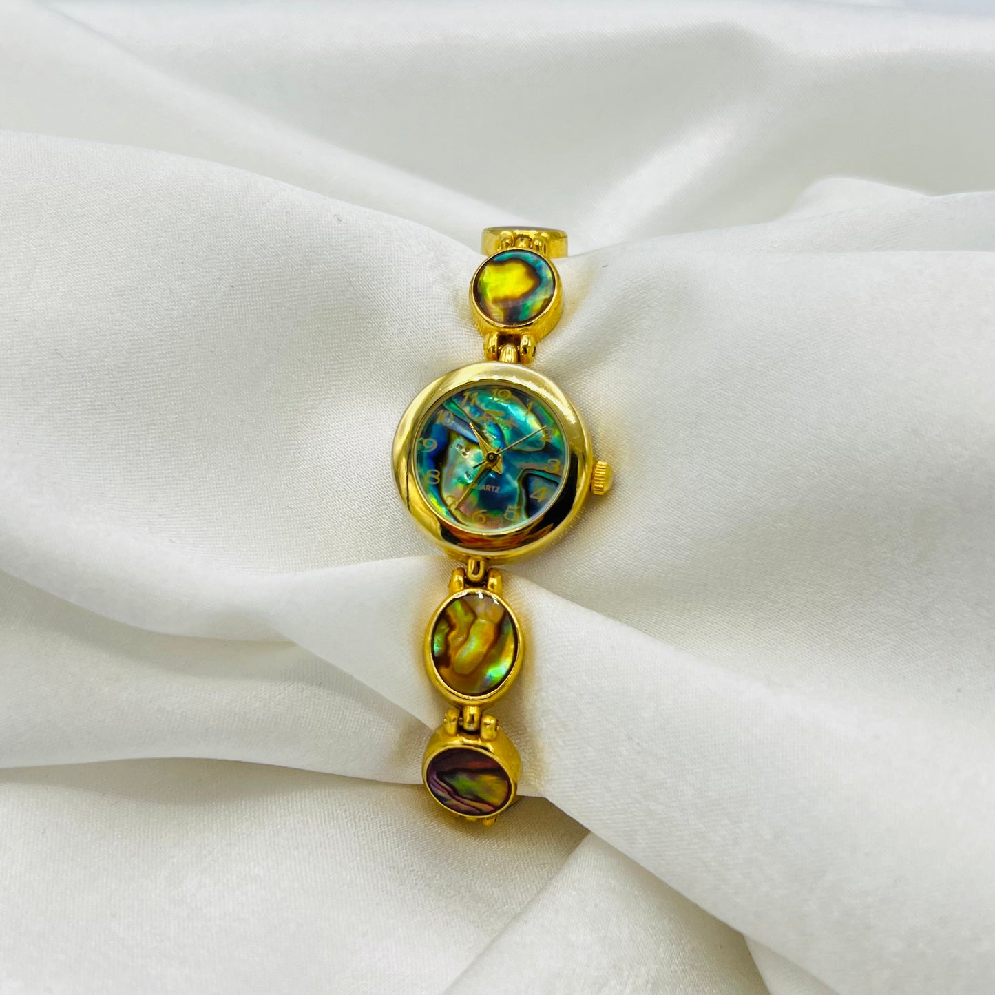 ✨ Gold-Toned Abalone Watch