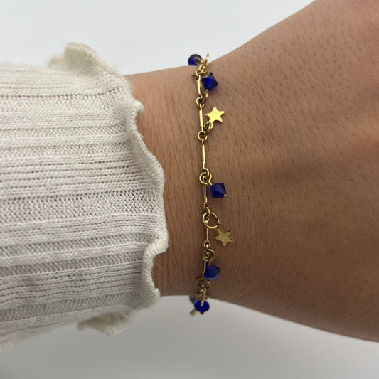 Starry Blue Gem Bracelet