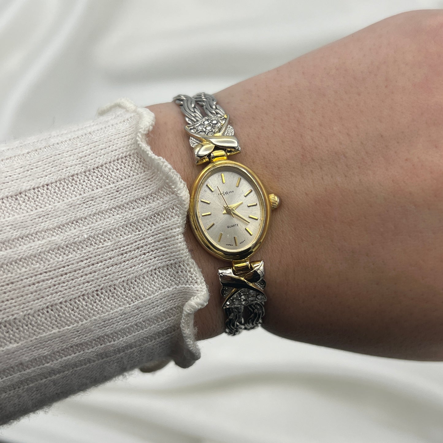 Beautiful Diamanté Two-Tone Watch