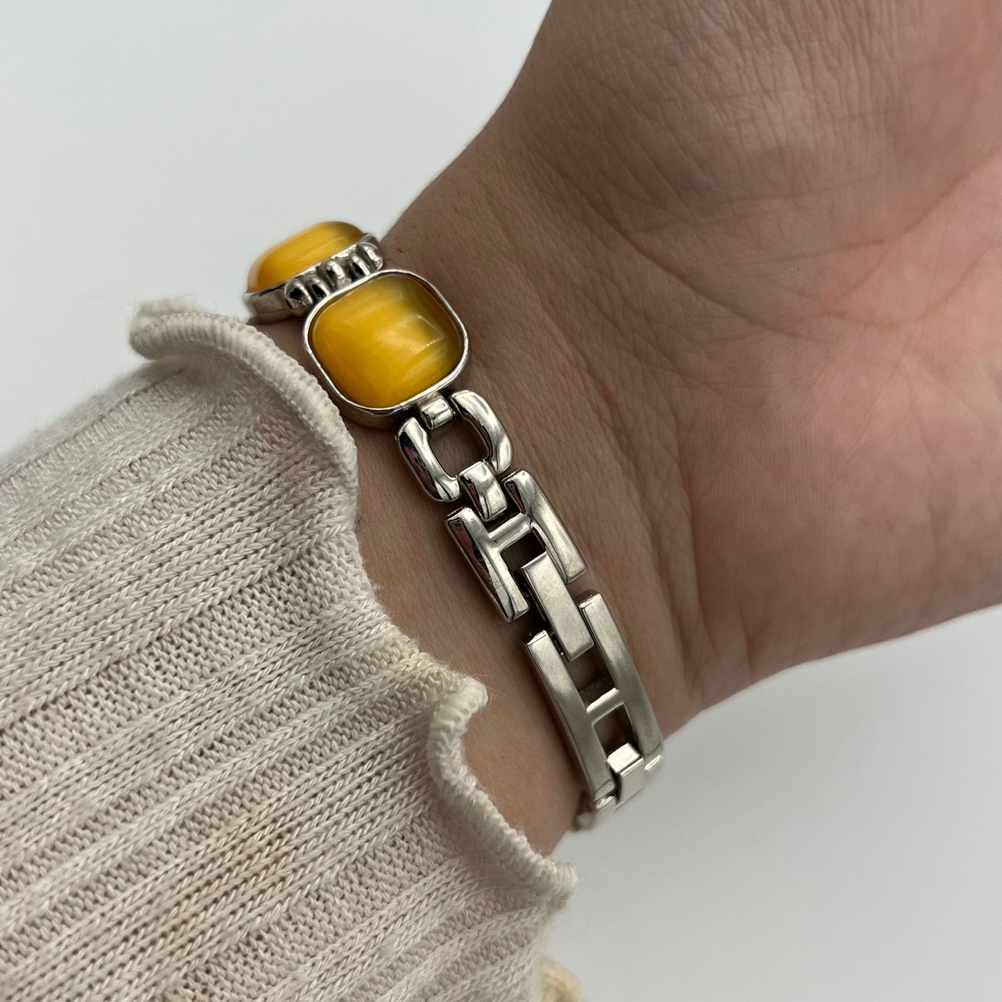 Orange Gemstone Watch