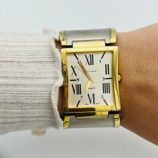 Roman Numeral Two-Toned Watch