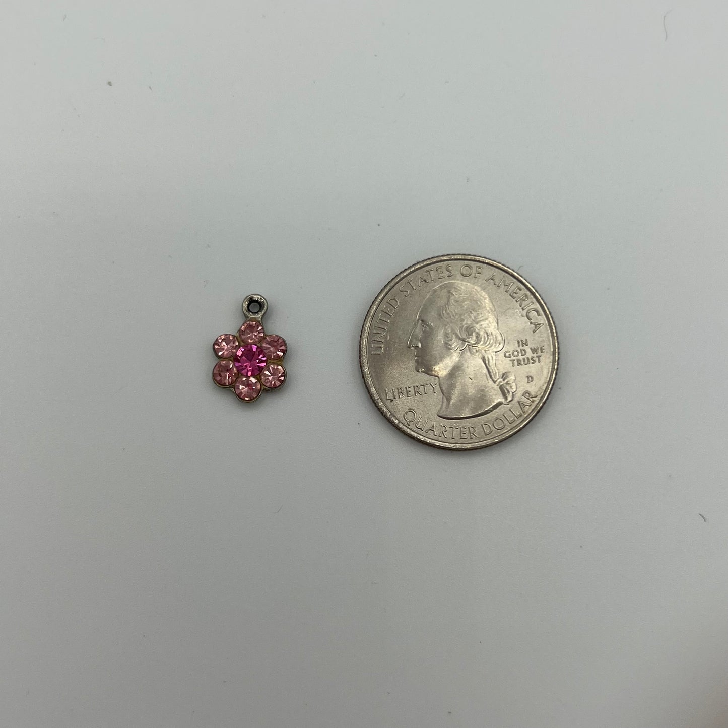 💕 Pink Flower Charm