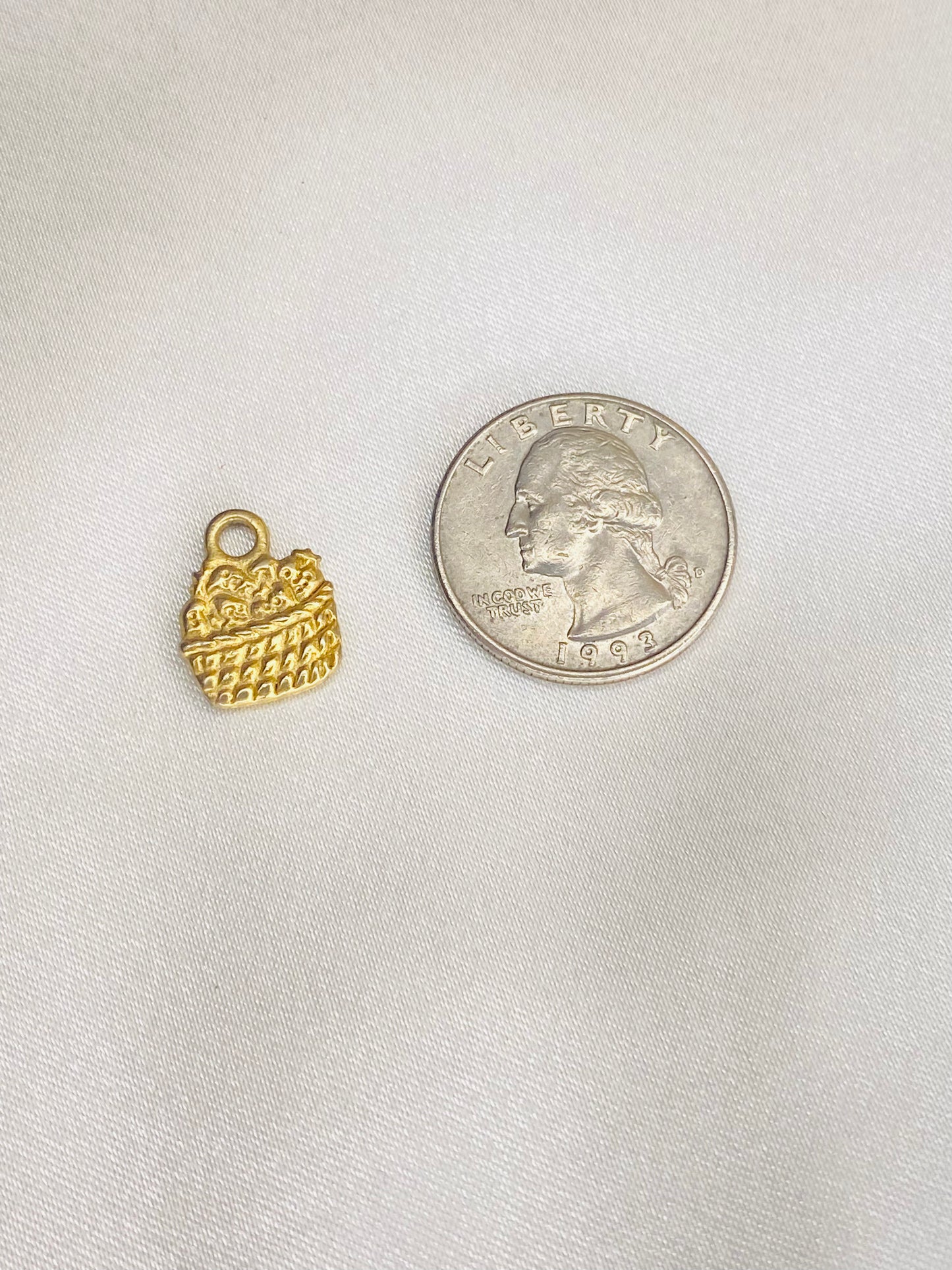 Strawberry Basket Charm