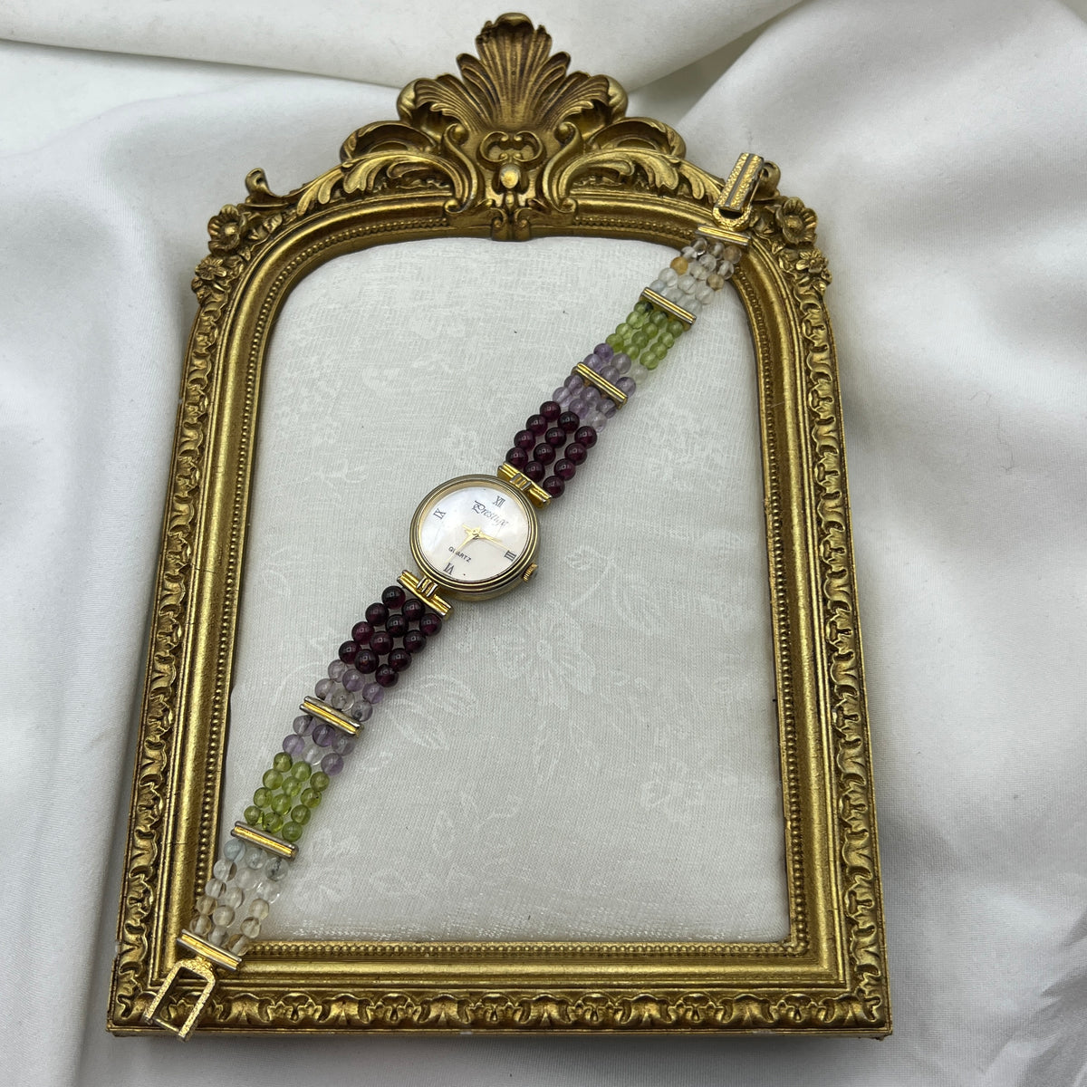 Multi-Colored Mother of Pearl Watch