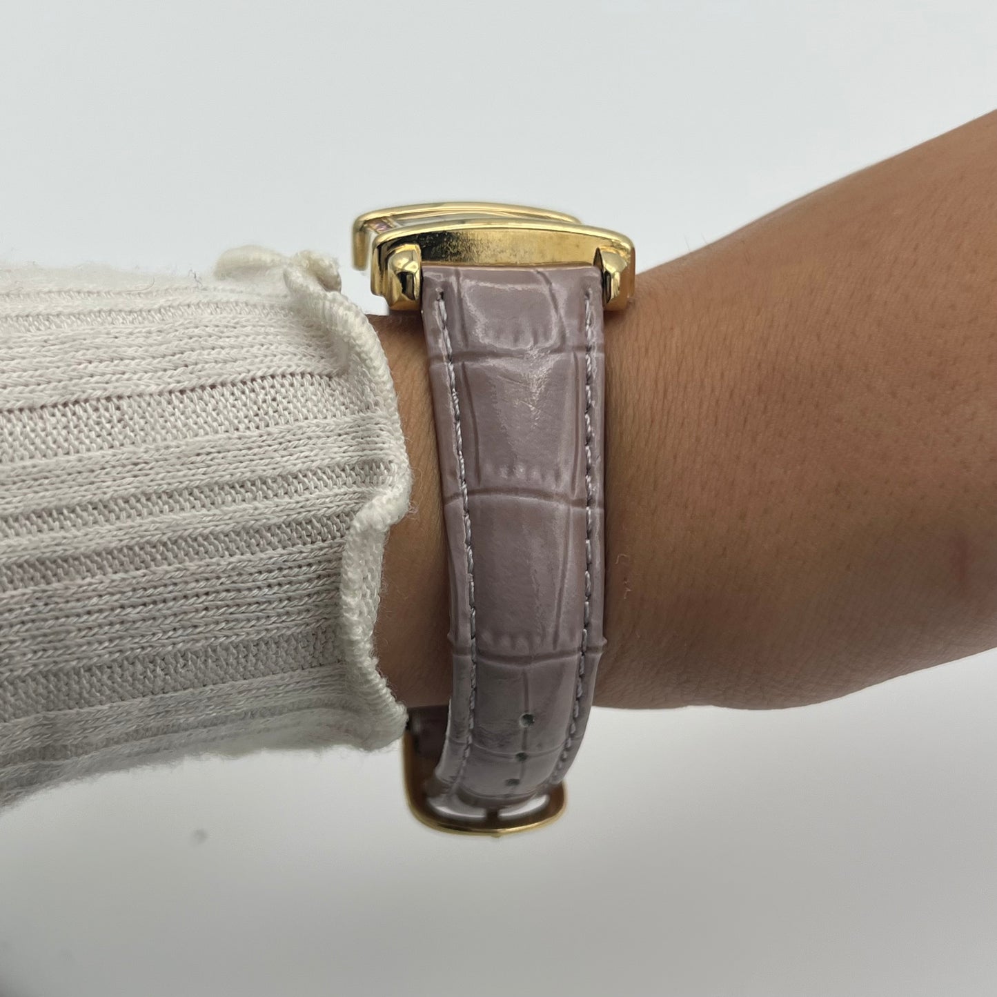 Purple Leather Watch