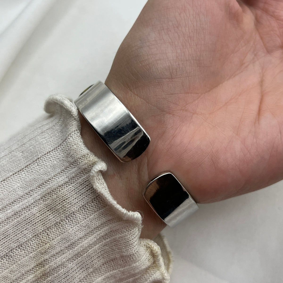 Silver-Tone Abalone Diamante Watch