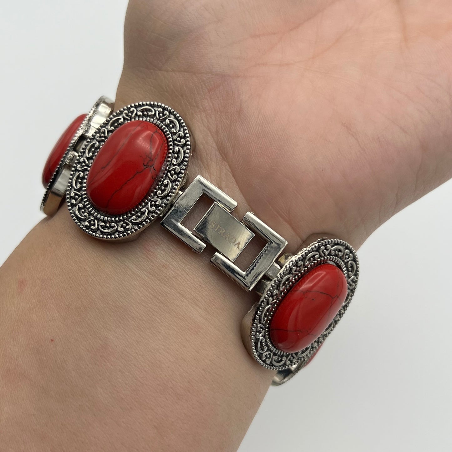 Statement Red Gemstone Watch