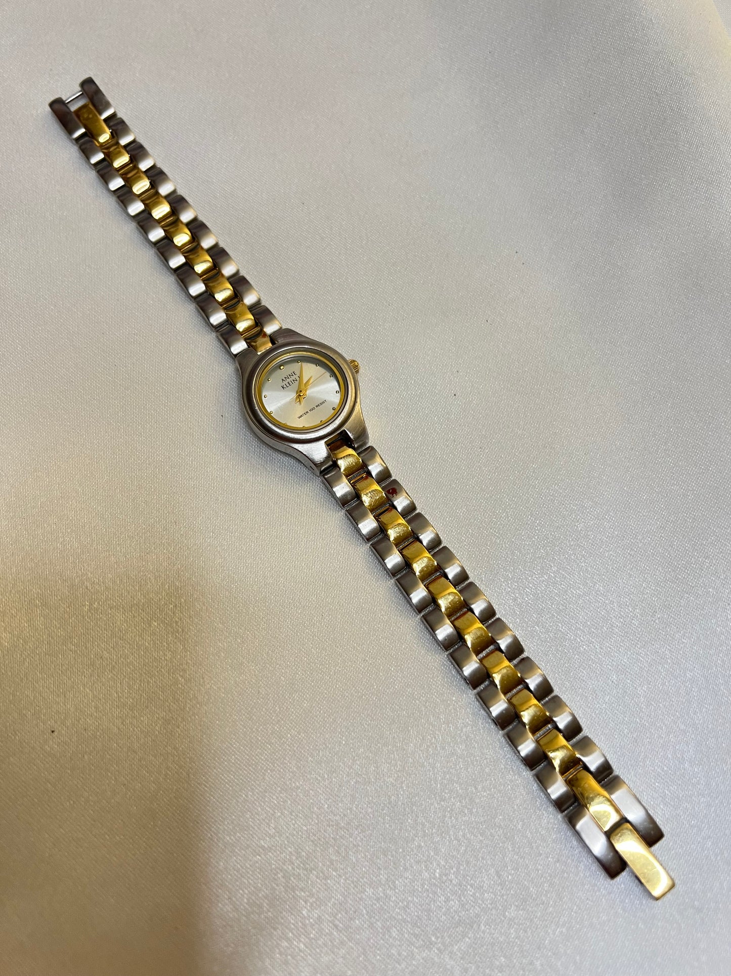 💛🤍 Dainty Anne Klein Two-Toned Watch