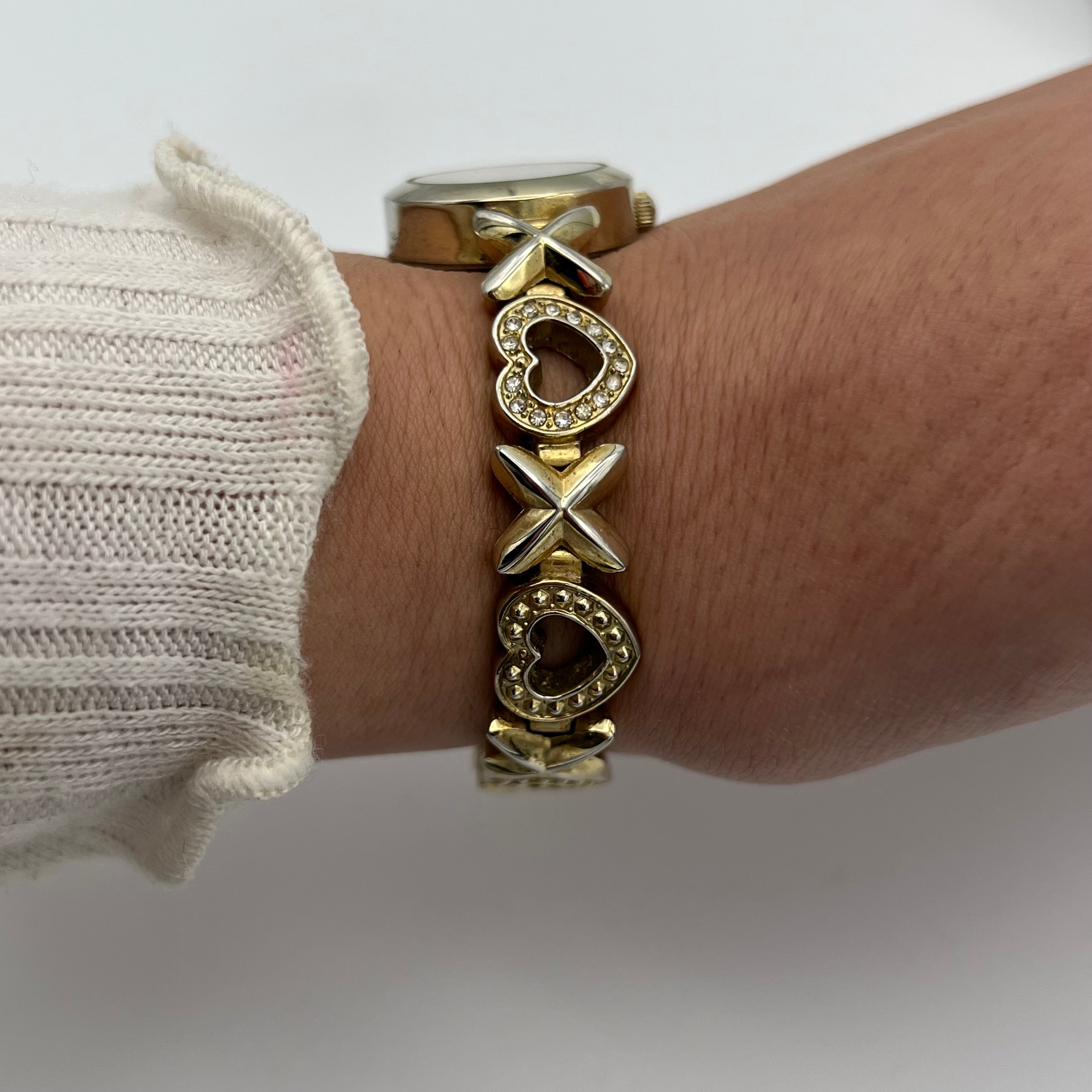XOXO 💗 Heart Two-Toned Watch
