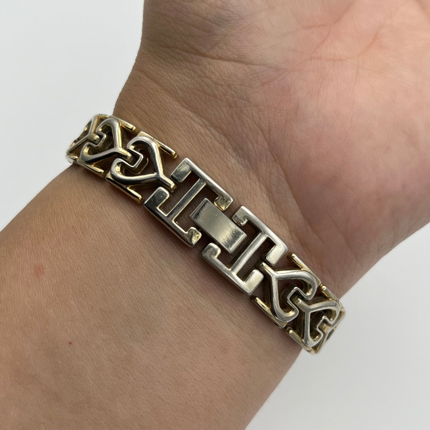 Gold-Toned Heart Strap Watch
