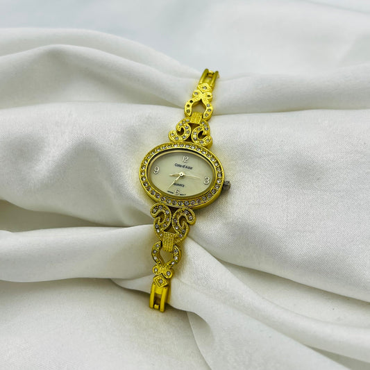 Gold Tone Art Deco Watch