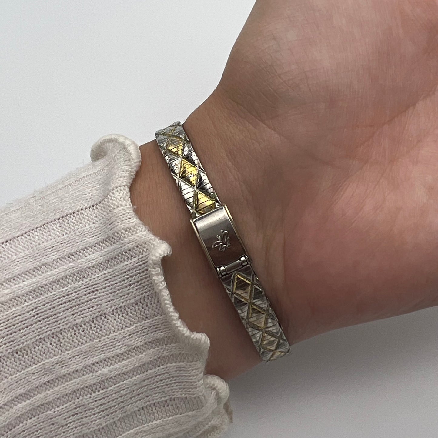 🌷 Flower Two-Toned Watch