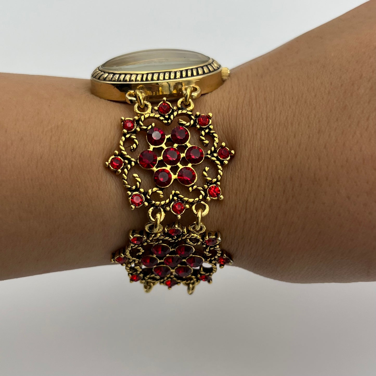 Intricate Red Detailed Watch