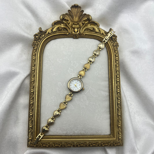 Lovely Yellow Heart Watch