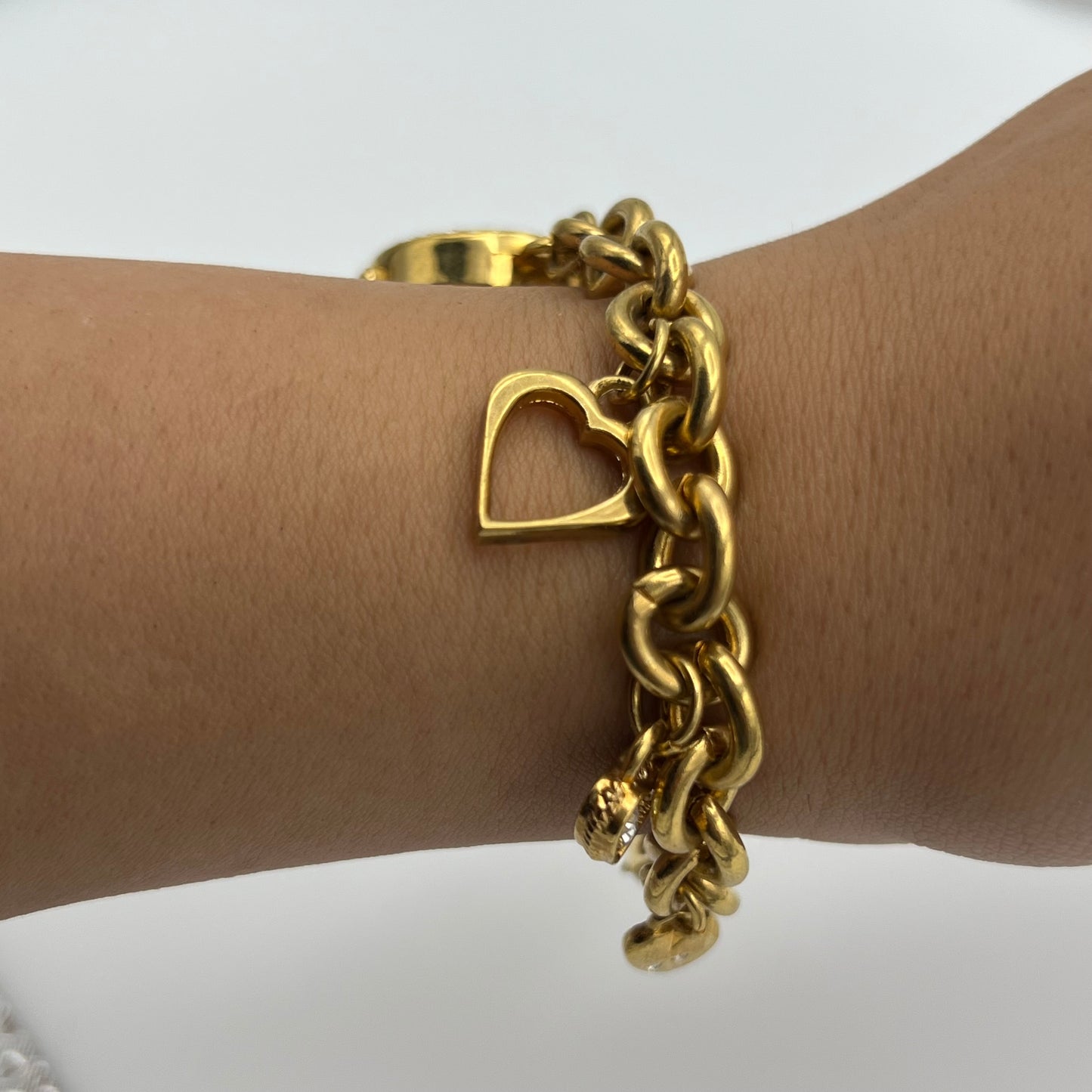 Heart Charm Bracelet Watch