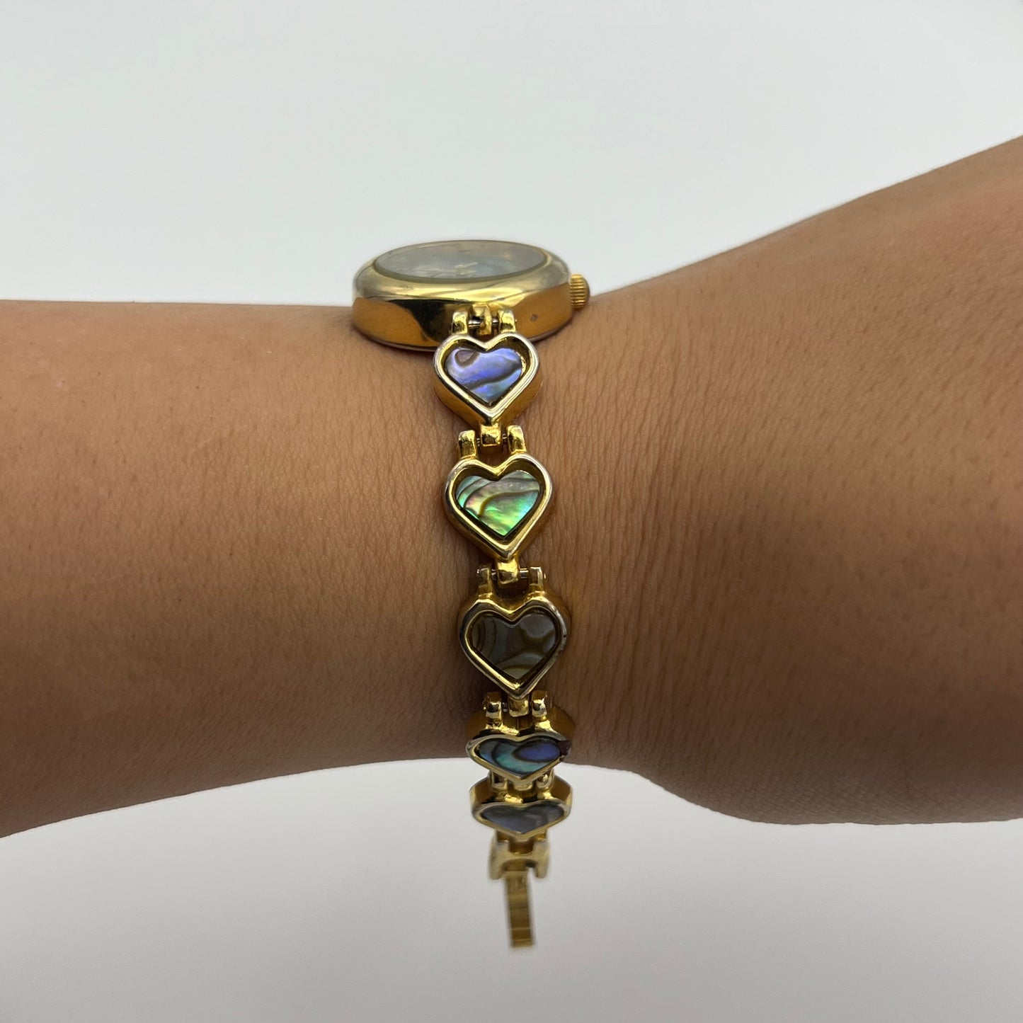 Abalone Heart Strap Watch