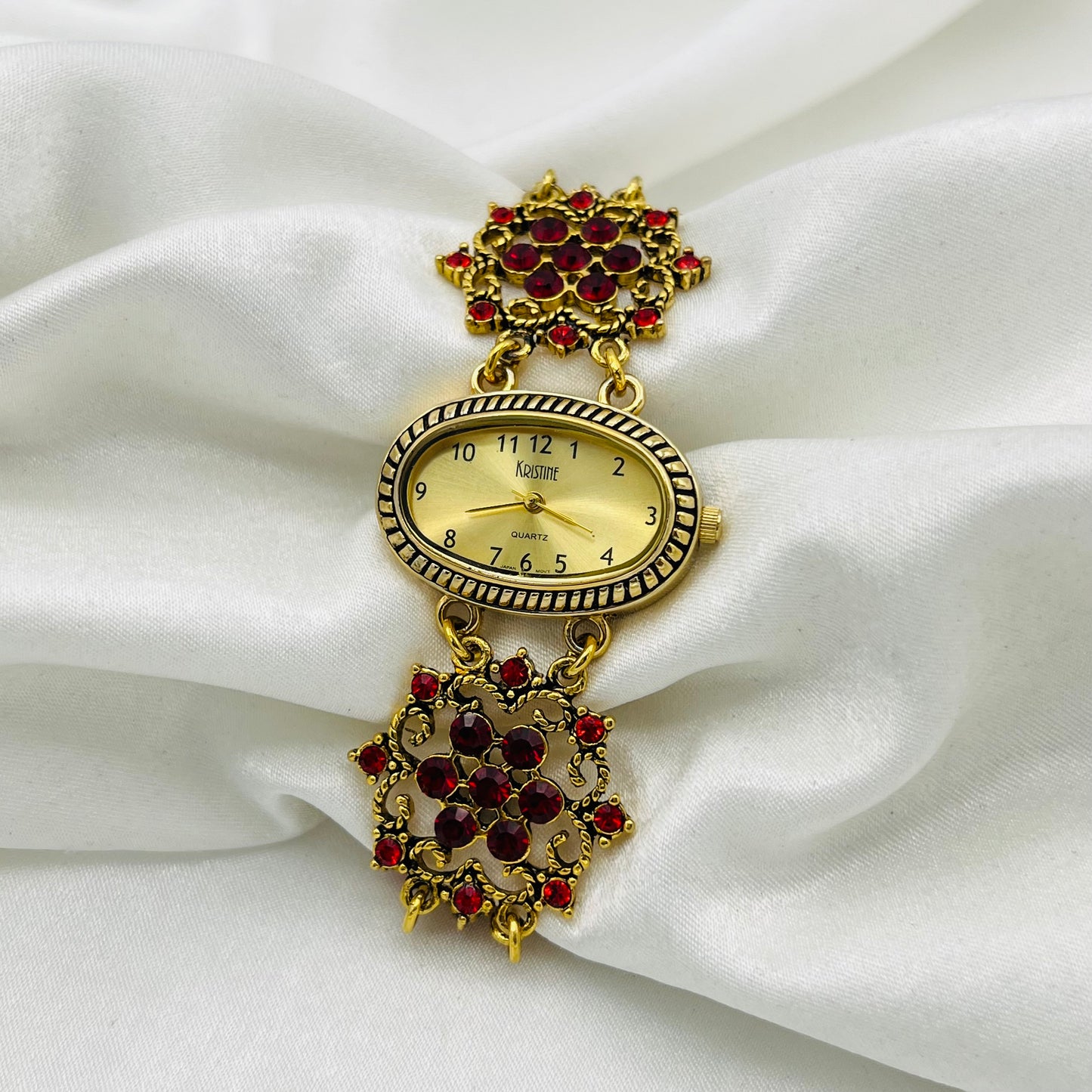 Intricate Red Detailed Watch