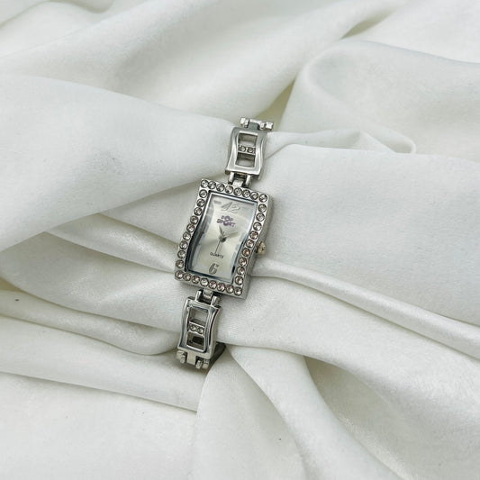 Diamanté Wavy Dial Watch