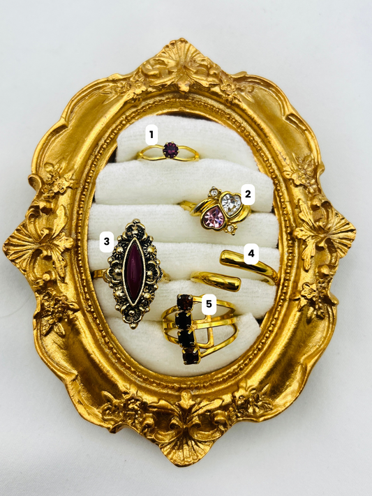 Vintage Gold-Tone Rings