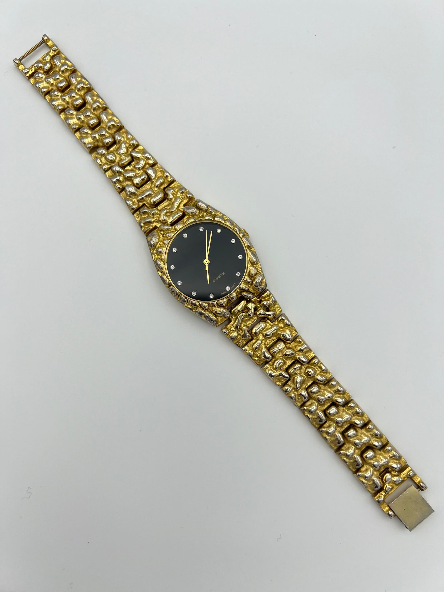 Gold-Tone Nugget Watch