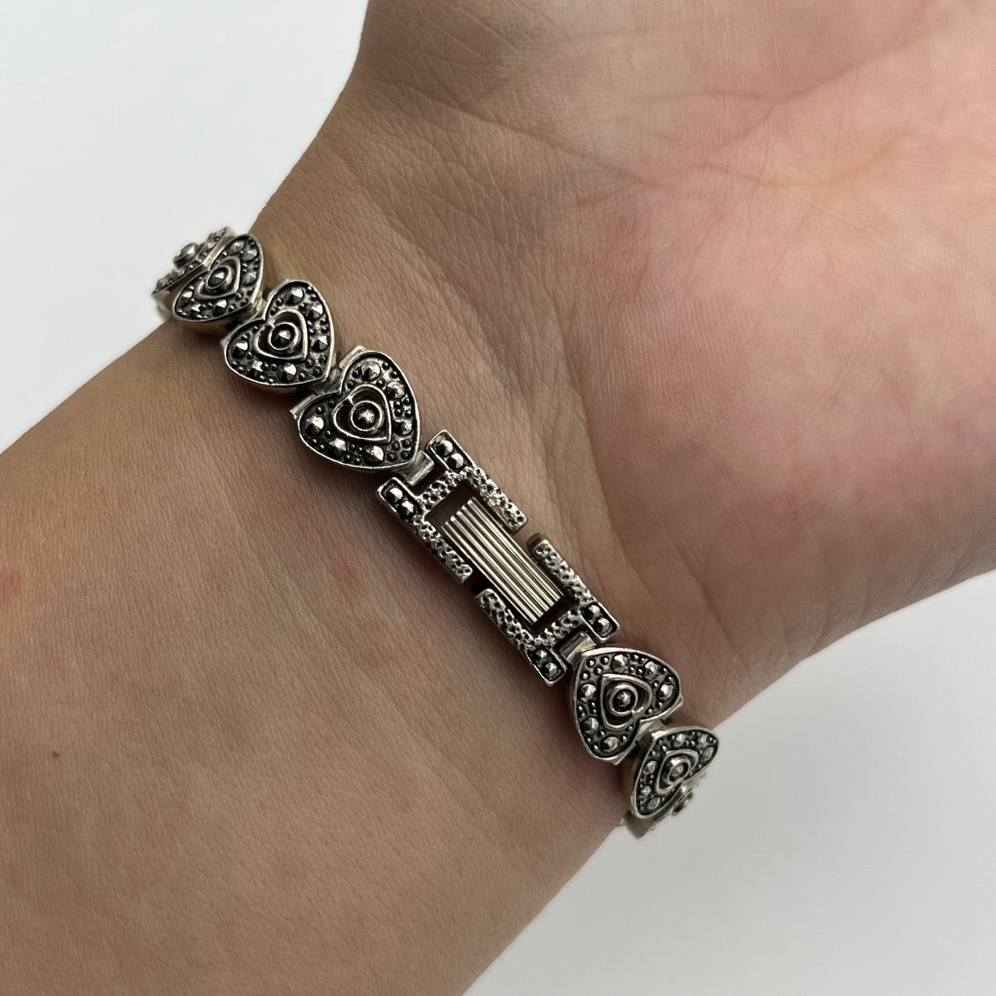 Art Deco Heart Strap Watch