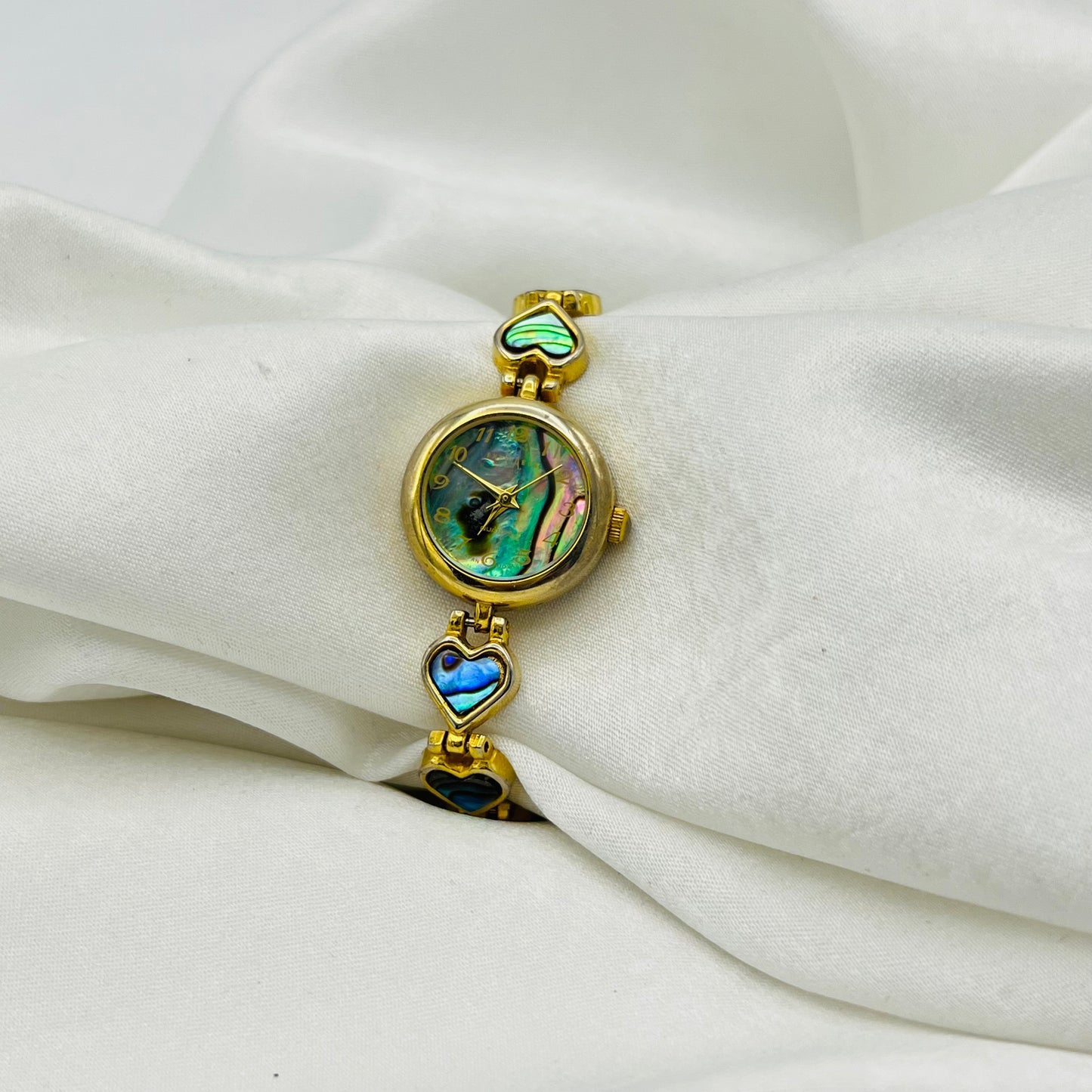 Abalone Heart Strap Watch