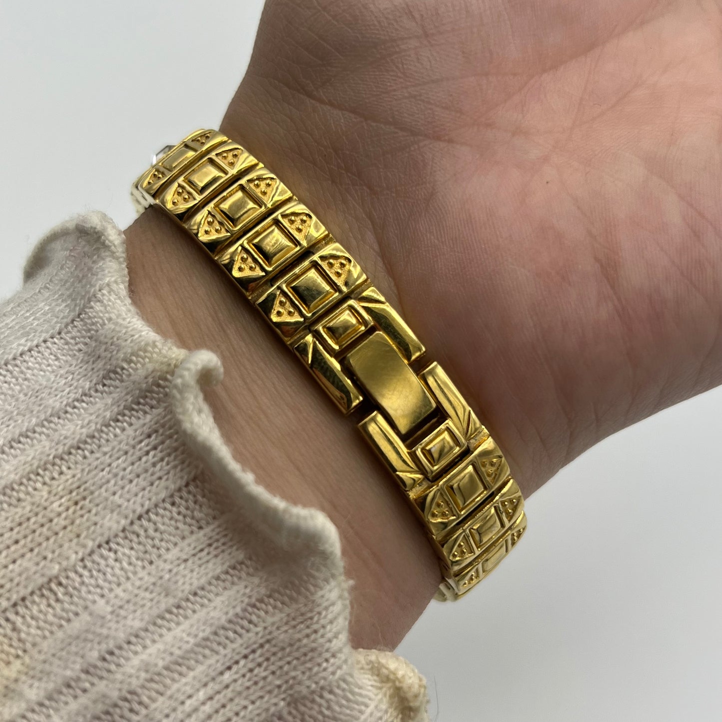 Gold-Toned Diamanté Watch