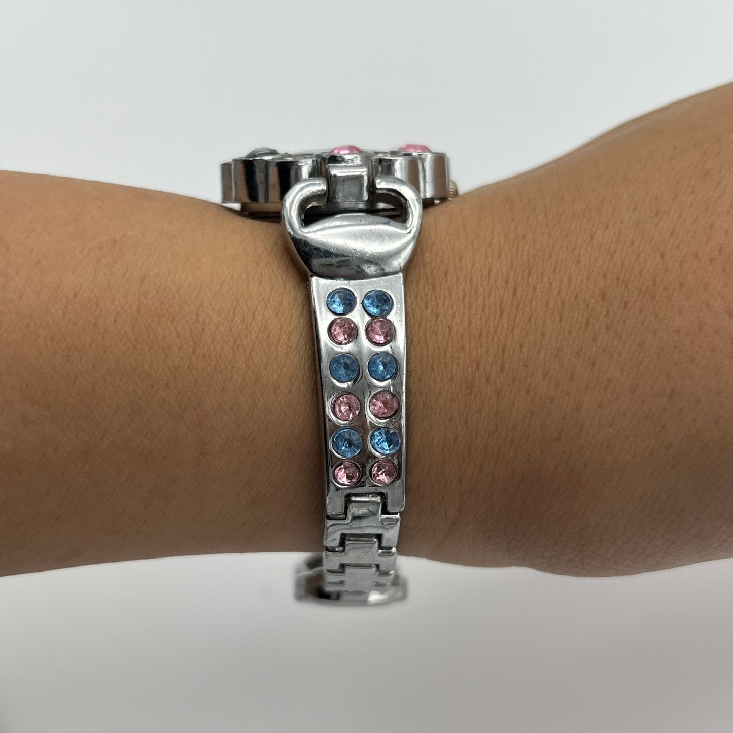 Pastel Silver-Toned Watch
