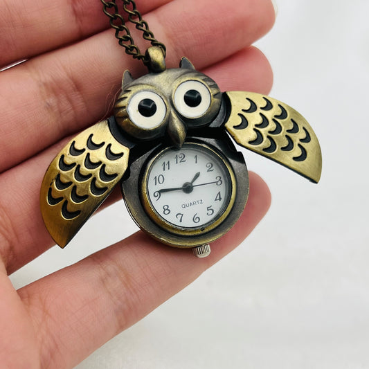 Owl Watch Necklace