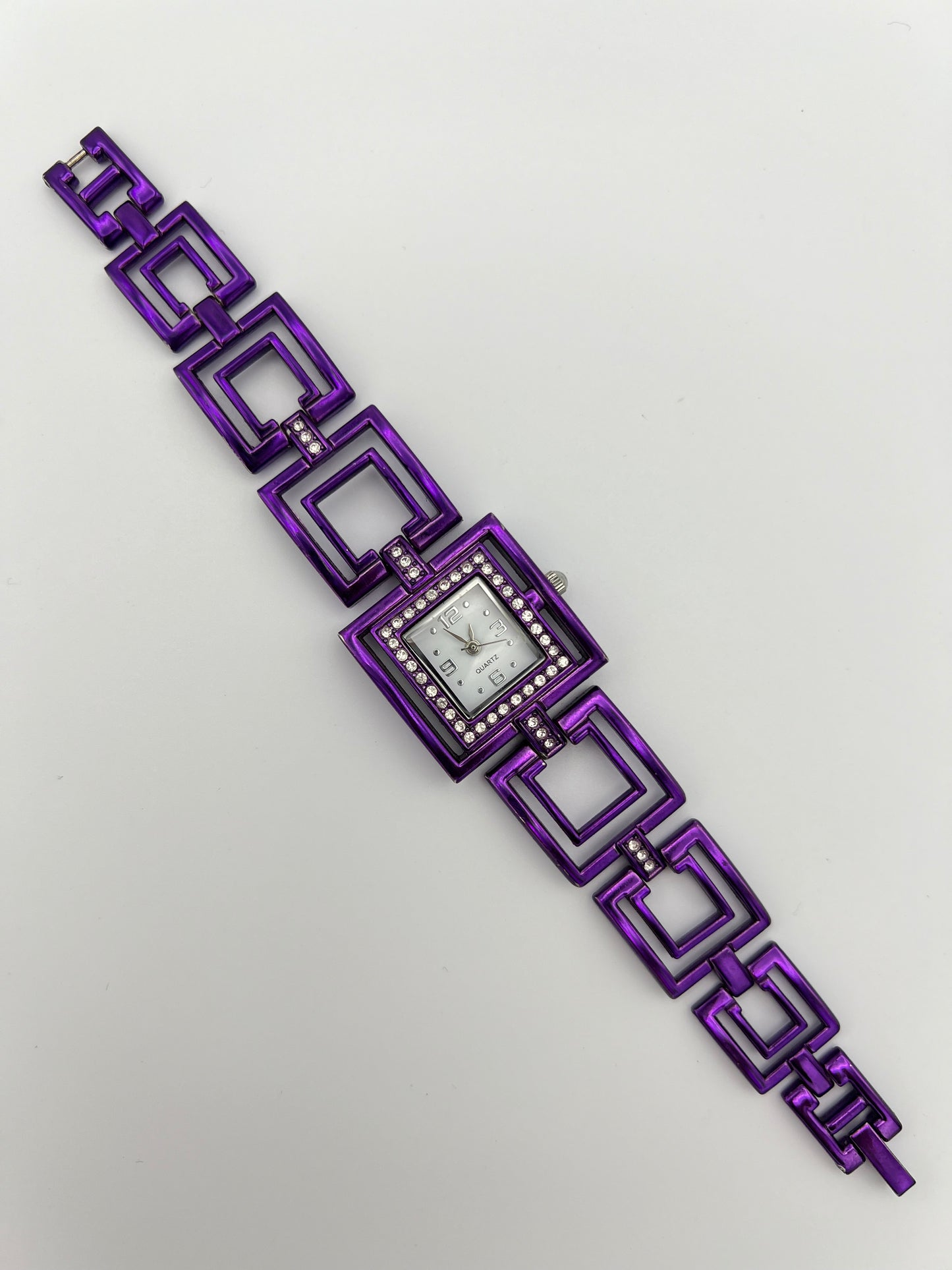 Purple Square Dial Watch