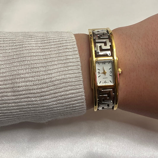 Two-Toned Cuff Watch