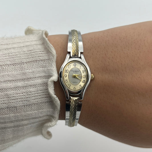 Western Detailed Two-Toned Watch