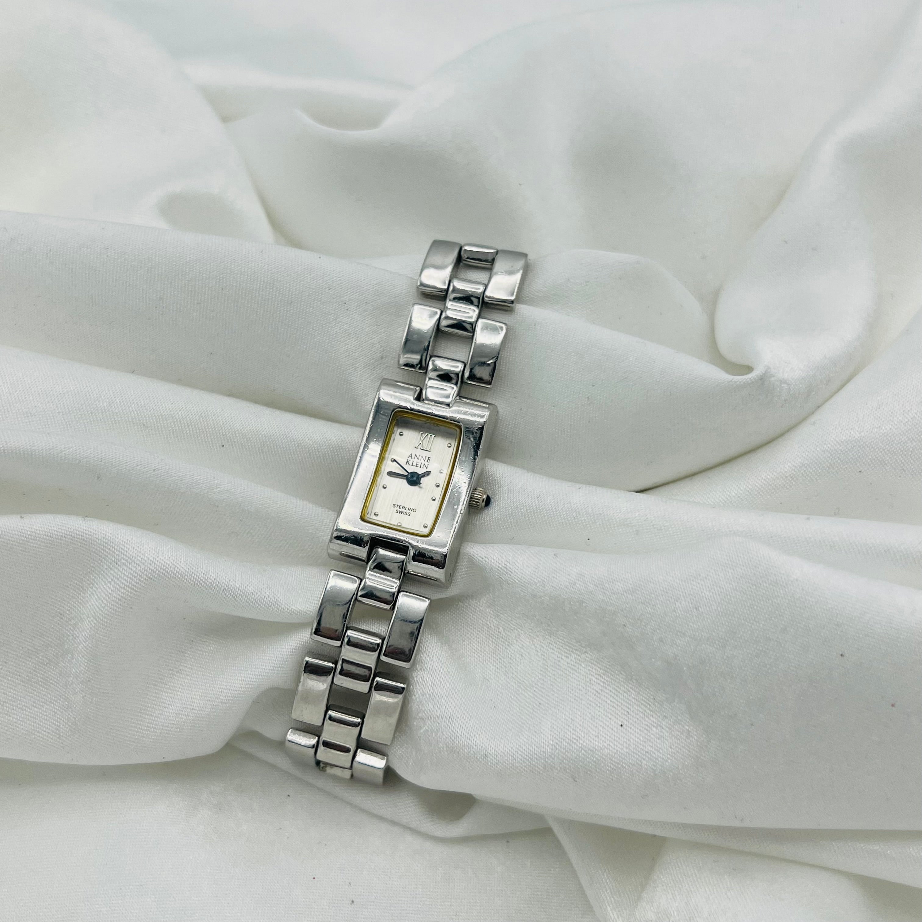 🩶 Anne Klein Silver Dipped Face Watch
