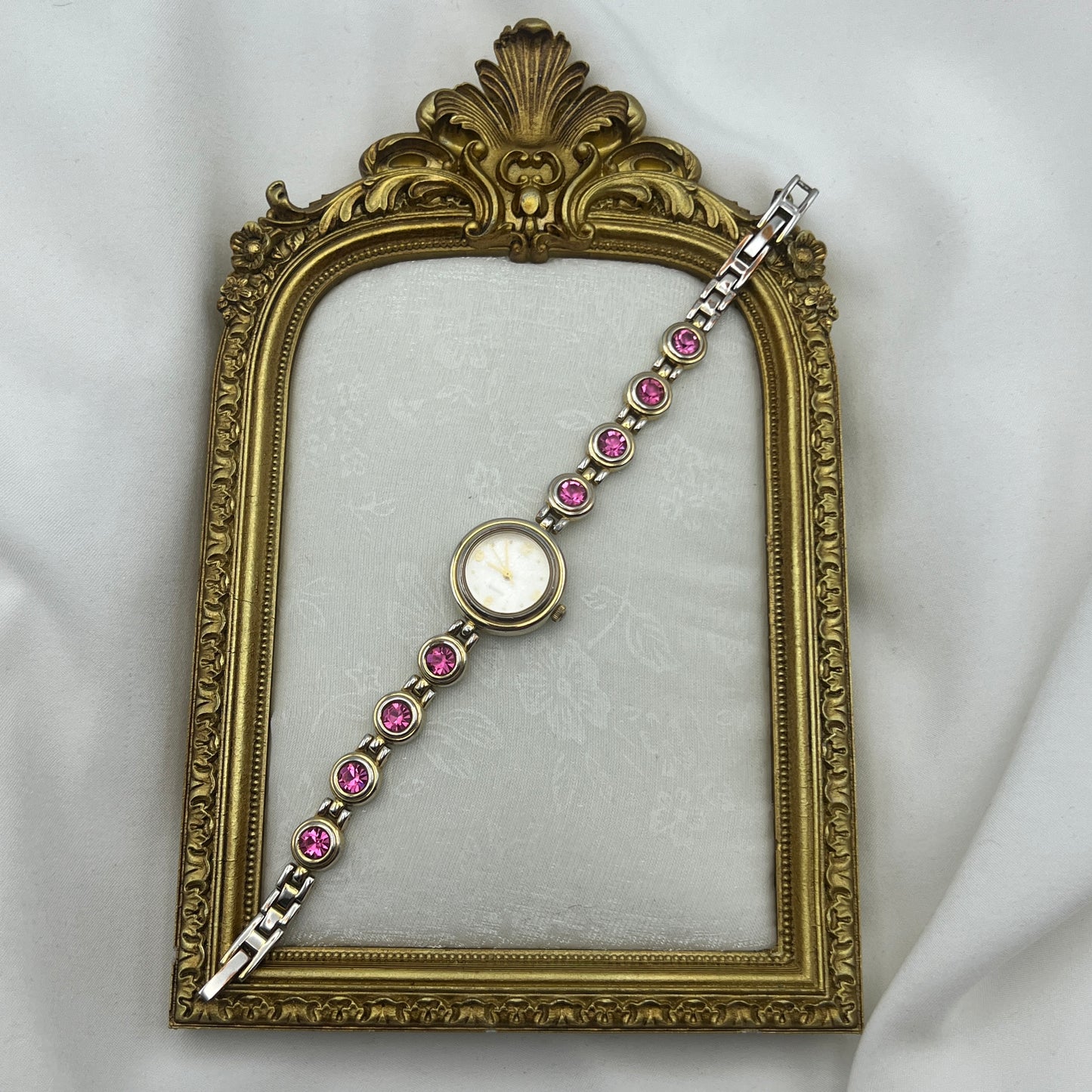 Pink Gemstone Watch