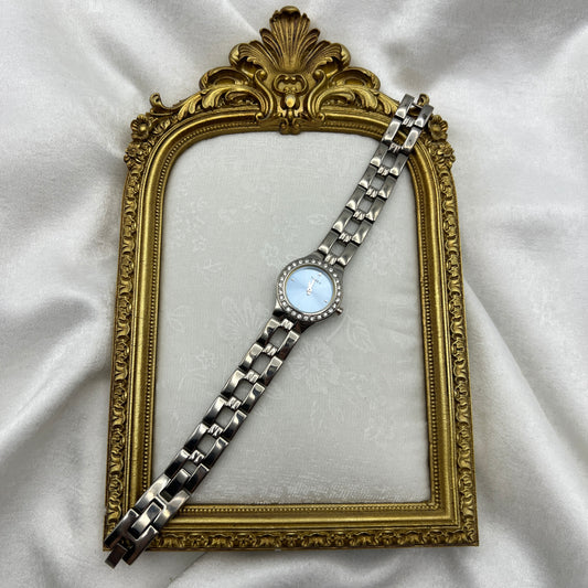 Baby Blue Diamanté Timex Watch
