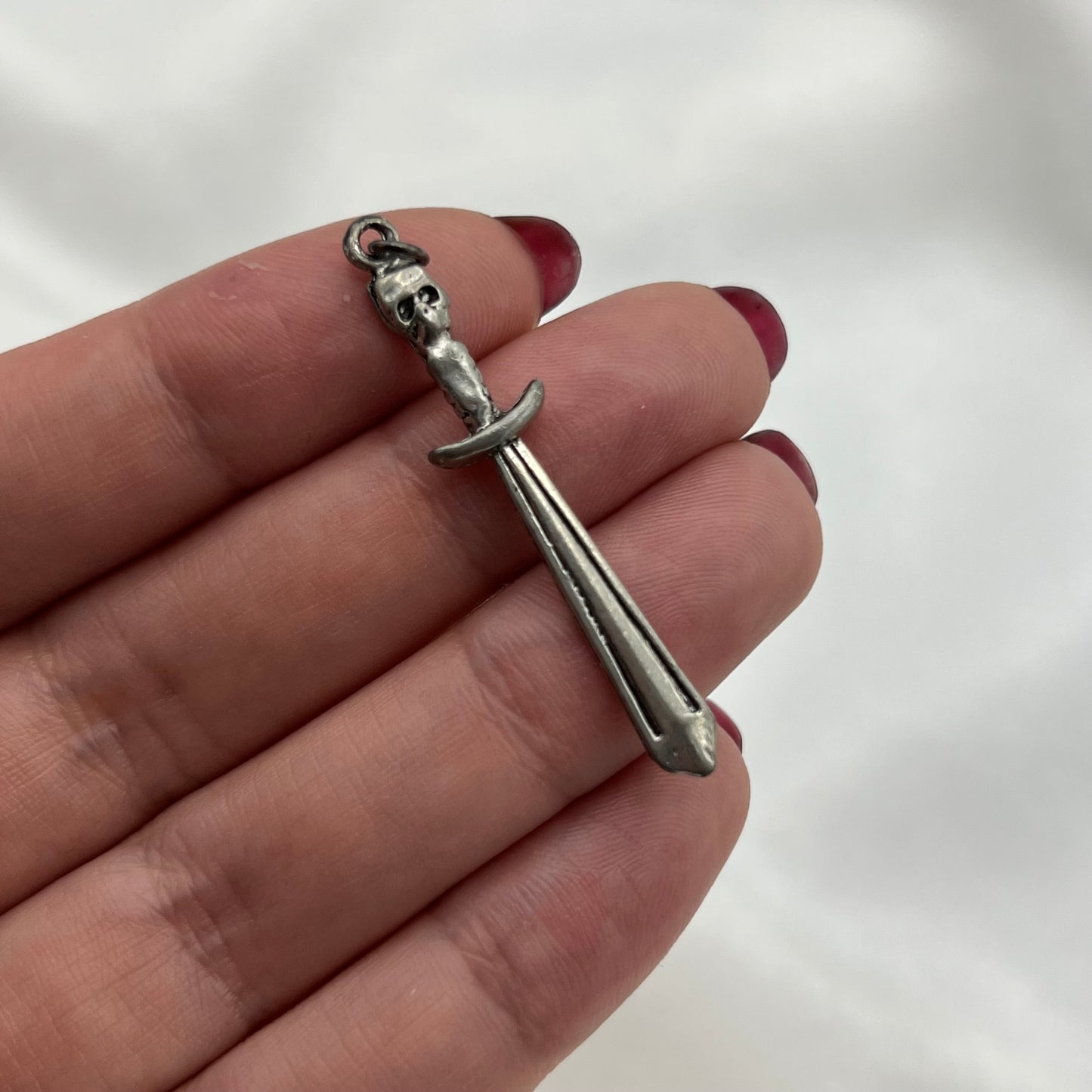 Skull Sword Charm