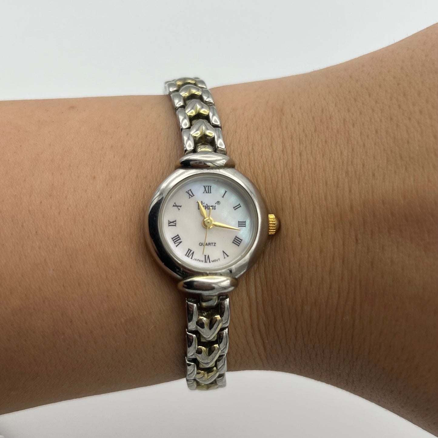 Dainty Silver-Toned Heart Watch