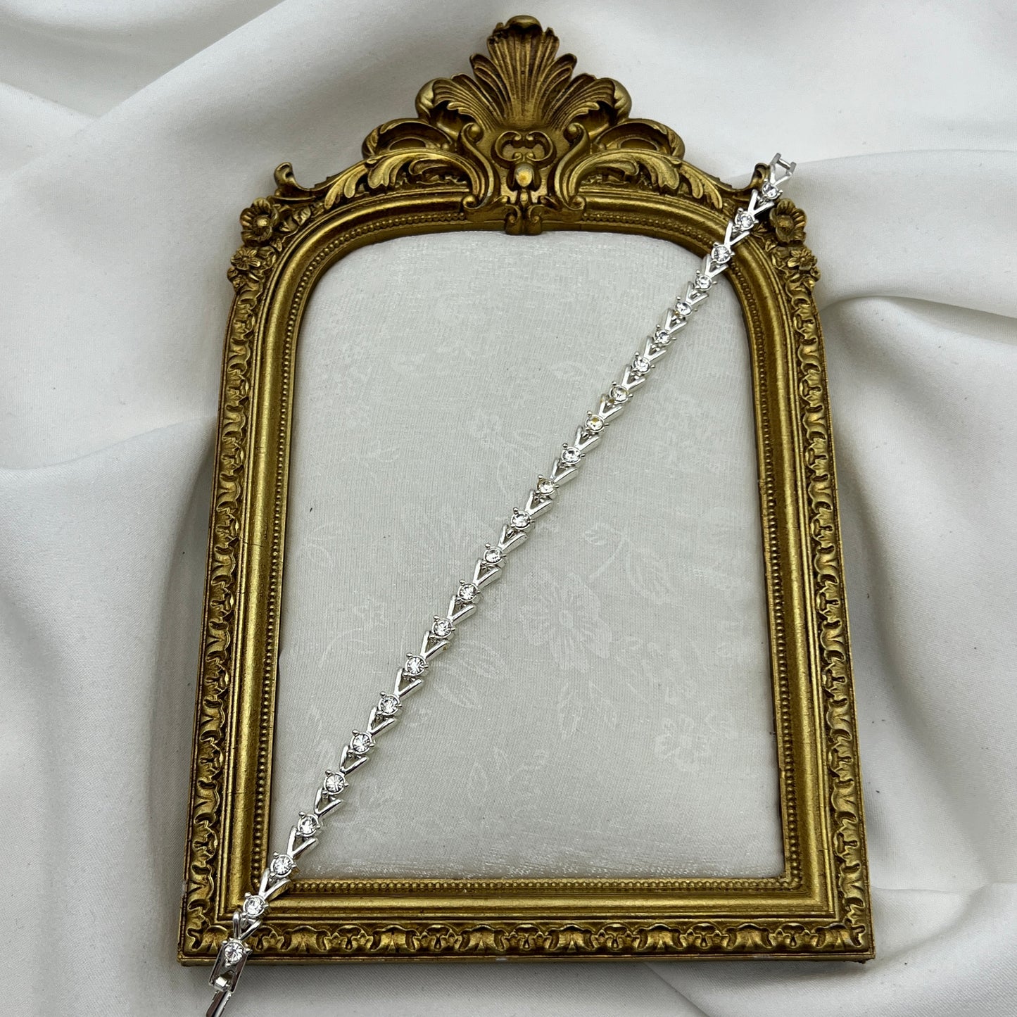Chevron Link Tennis Bracelet