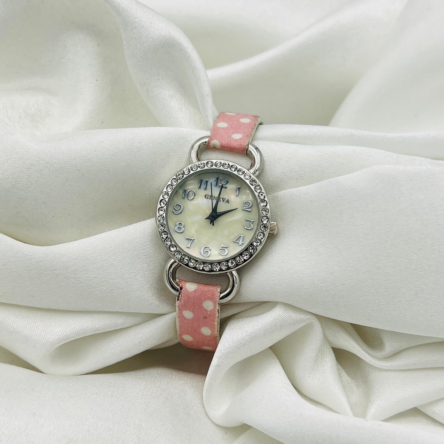 Pink Polka Dot Watch