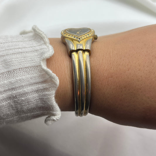Cute Heart Bangle Watch