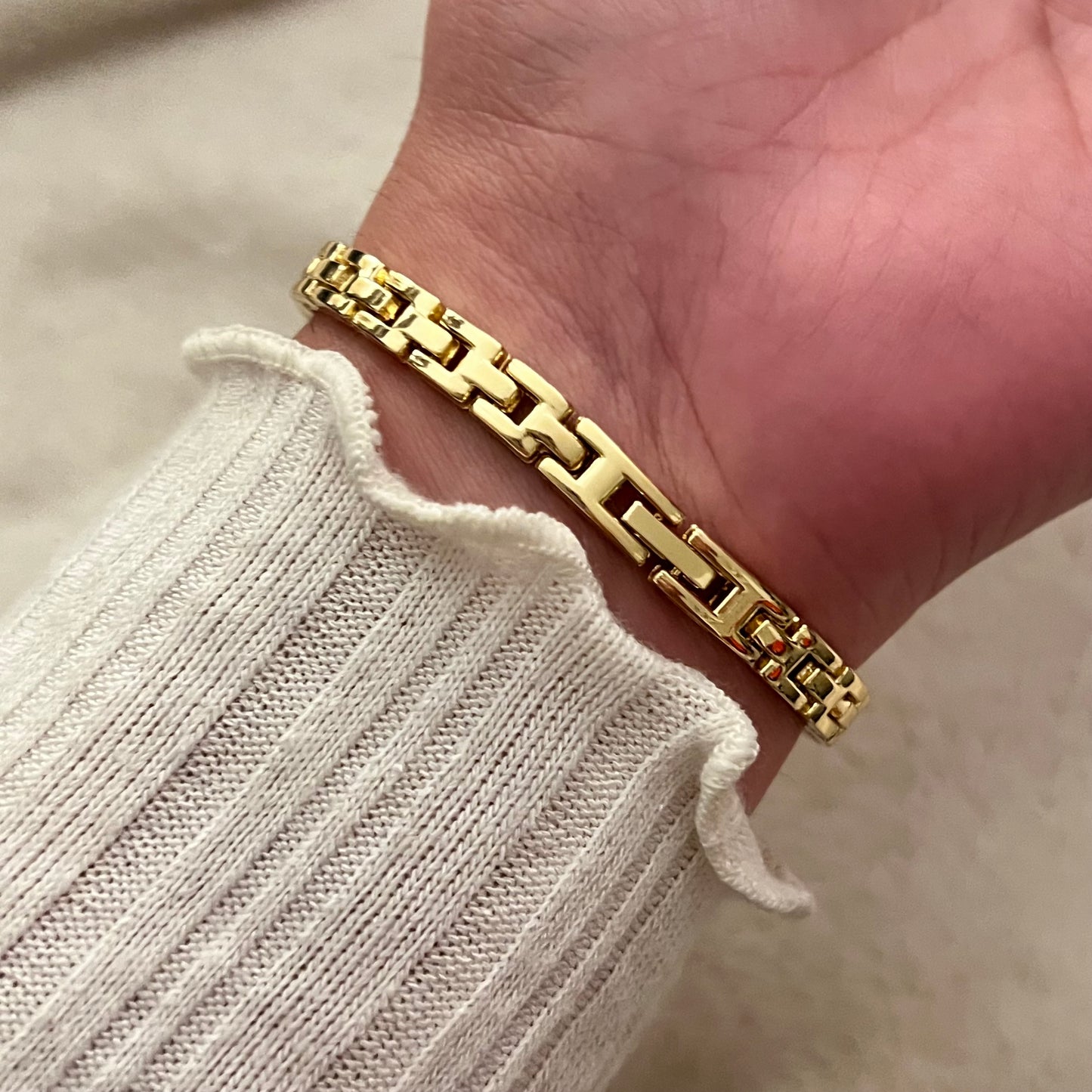 Gold Bejeweled Watch