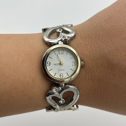 Two-Toned Heart Watch