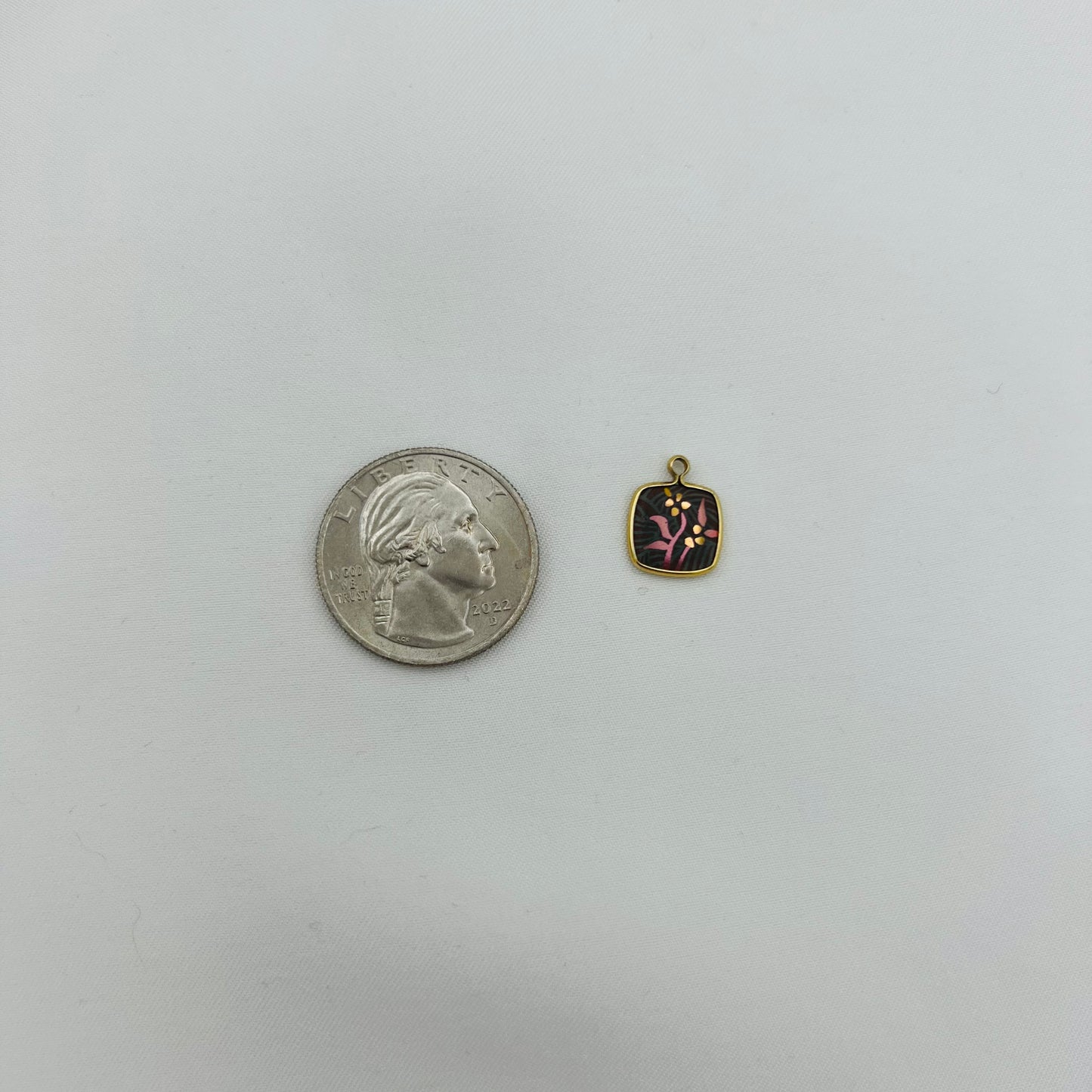 Dainty Reversible Flower Charm