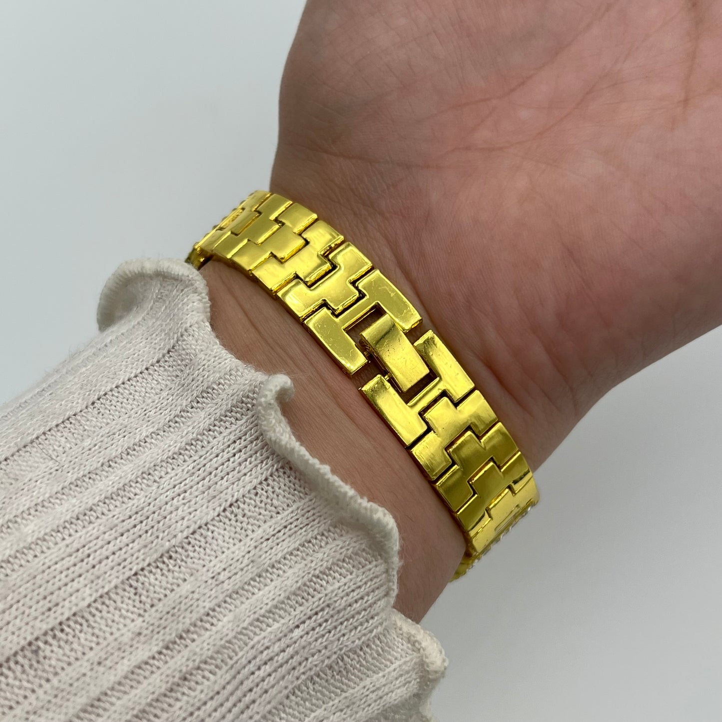 Diamanté Gold-Toned Watch