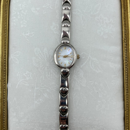 Dainty Heart Watch with Mother of Pearl Watch